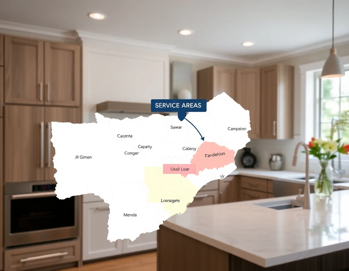 Kitchen Remodeling Service Areas Map